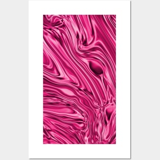 Glassy Pink marble Posters and Art